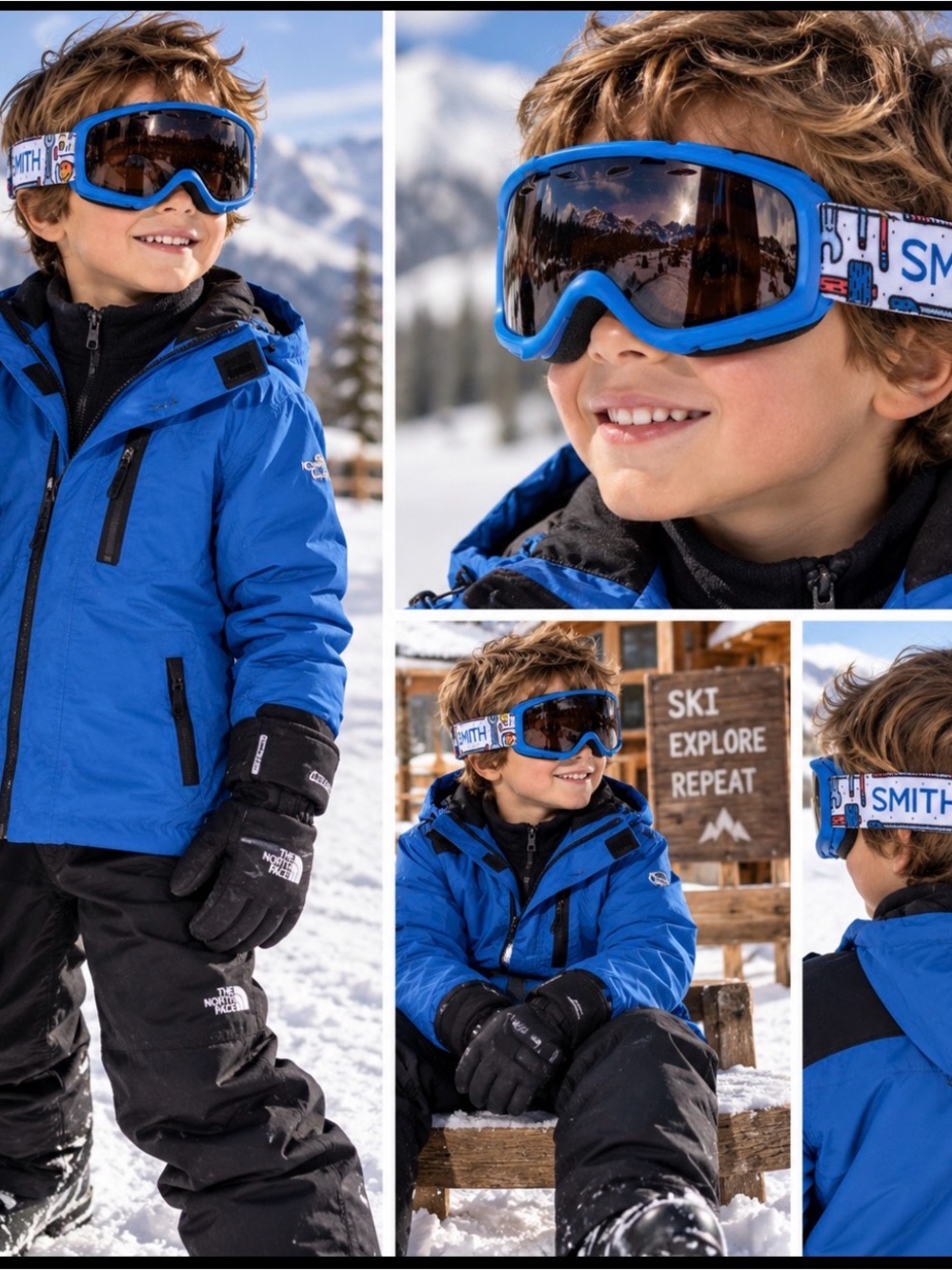 Kids Ski Goggles SMITH Gambler Toolbox / Winter Clothing Price Firm!